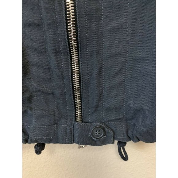 APC  France  Navy A Line Zippers Skirt Size 40/ US 10 EUC - Picture 3 of 7